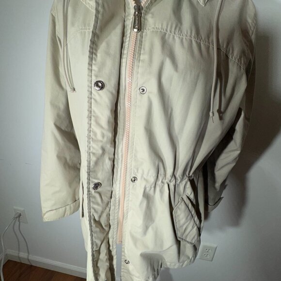 Pacific Trail Tan Hooded Jacket/Raincoat - Size Small - Picture 3 of 9